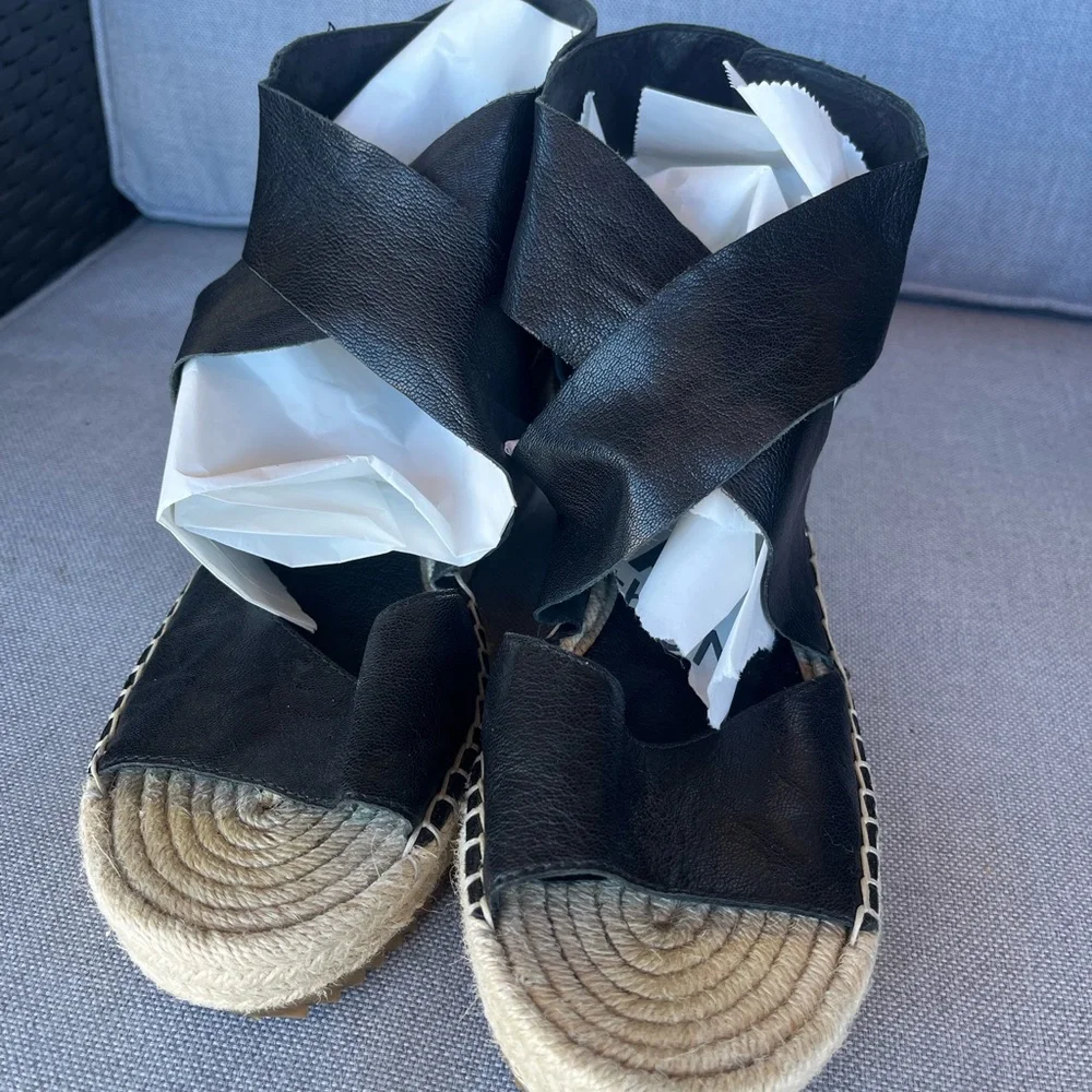 Eileen Fisher Black Espadrilles